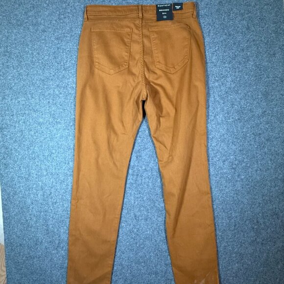 Monfrere Mens Brando Chino Pants Toffee Brown Sz 38x36‎ Stretch Slim Comfy NWT - Picture 2 of 14